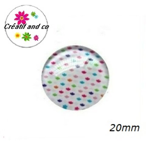 Cabochon à motif  20mm