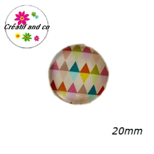 Cabochon à motif 20mm