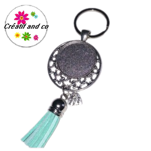 Porte clé pour cabochon 25mm