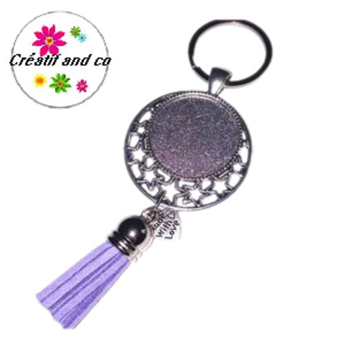 Porte clé pour cabochon 25mm