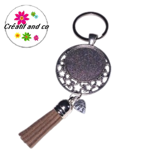 Porte clé pour cabochon 25mm