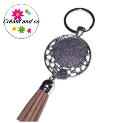 Porte clé pour cabochon 25mm
