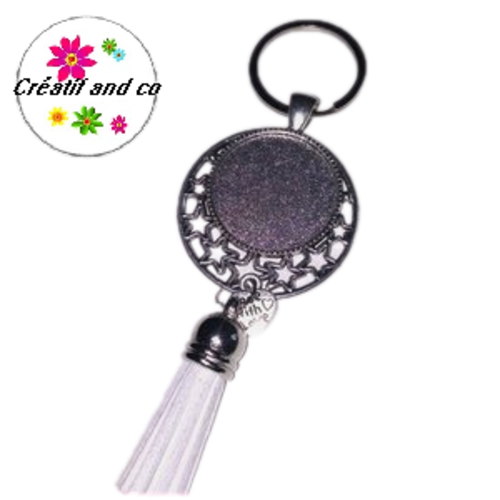 Porte clé pour cabochon 25mm
