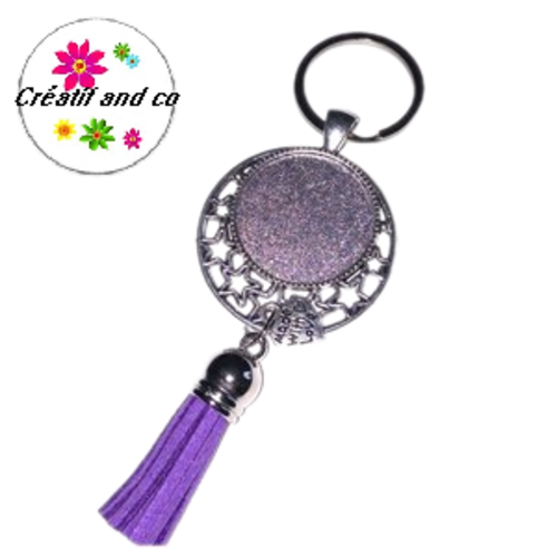 Porte clé pour cabochon 25mm