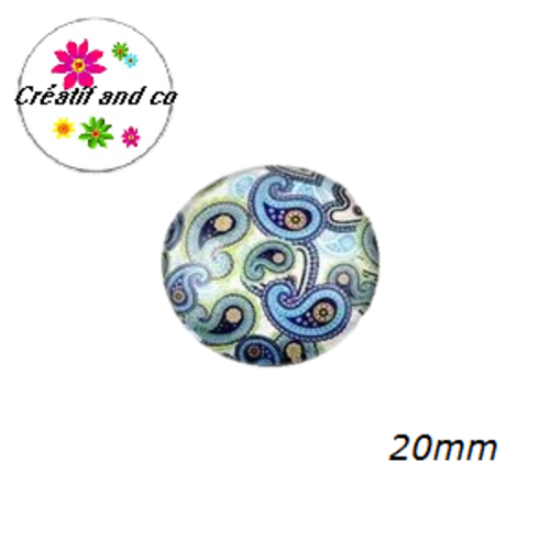 Cabochon mandala 20mm