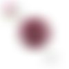 Cabochon rouge/fuchsia/noir 20mm