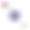 Cabochon bleu/mauve/rose/rouge 20mm
