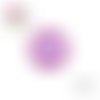 Cabochon bleu/blanc/mauve/rose 20mm
