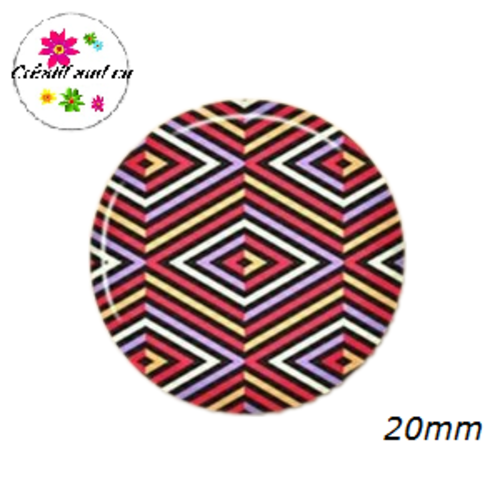 Cabochon à motif 20mm