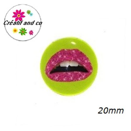 Cabochon rond lips 20mm