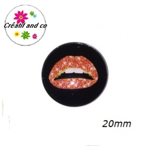 Cabochon rond lips 20mm