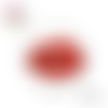 Cabochon kiss rouge "dent du bonheur"  20mm