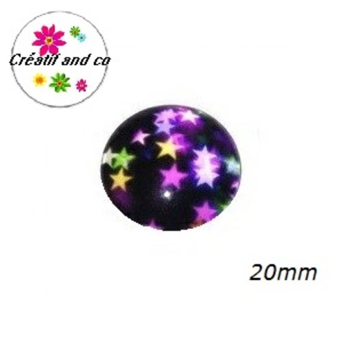 Cabochon étoile 20mm