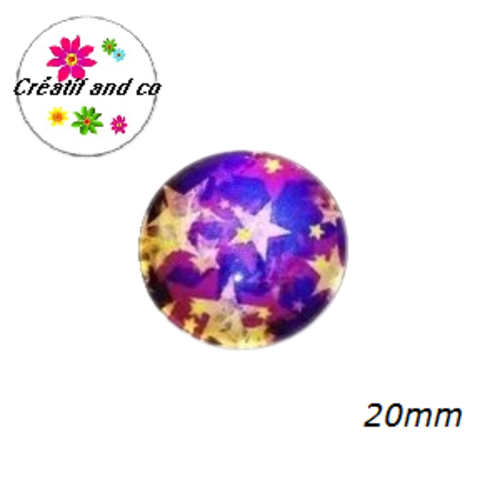 Cabochon étoile 20mm