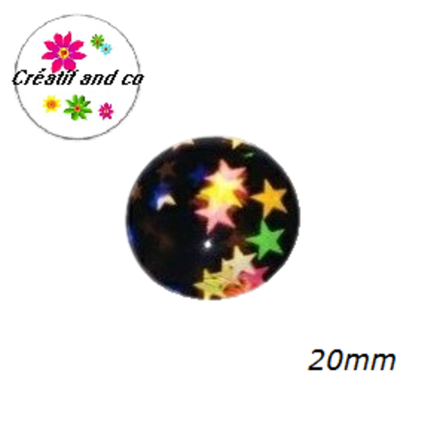 Cabochon étoile 20mm