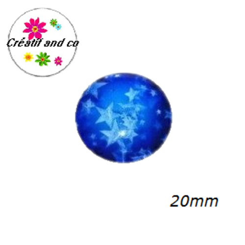 Cabochon étoile 20mm