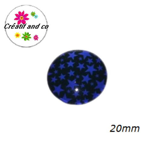 Cabochon étoile 20mm
