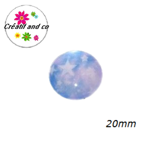 Cabochon étoile 20mm