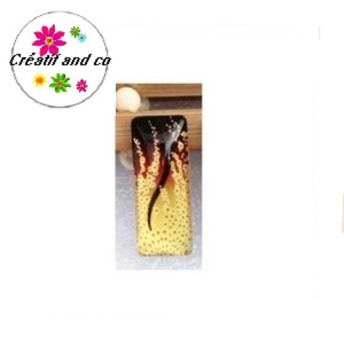 X2 cabochons rectangles arbre de vie 10x25mm