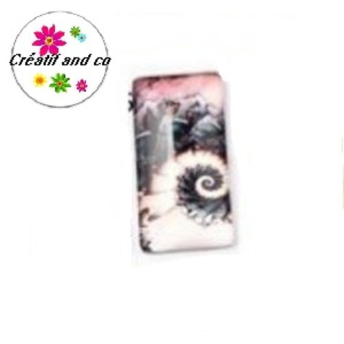X 2 cabochons rectangles 10x25mm