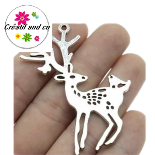 Grande breloque cerf 60mm