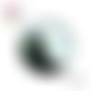 Cabochon rond panthère noire et blanche 20mm