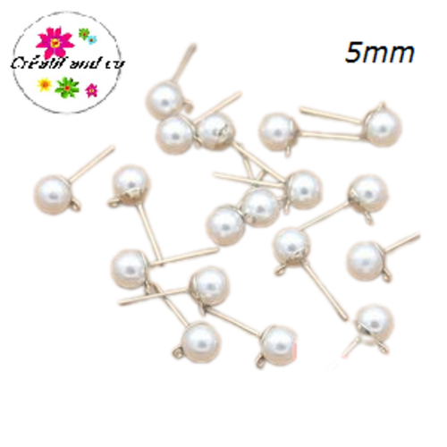 Puce oreille nacrée 5mm