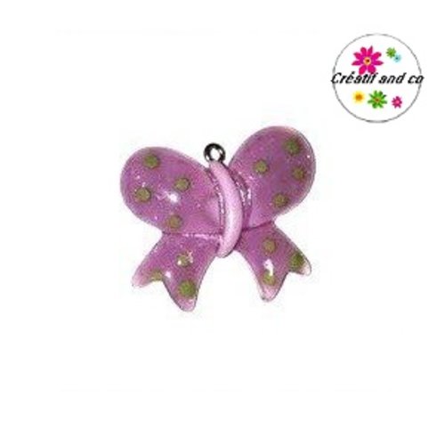 Grands noeud parme pois vert