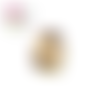 X2 cabochons ovales tourbillon de couleur 18x25mm
