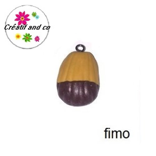 Madeleine bi-chocolat fimo