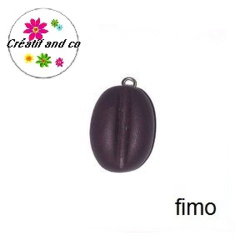 Grain de café fimo 22mm