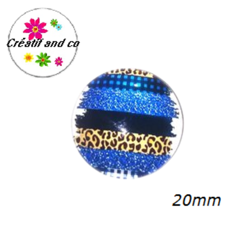 Cabochon coloré 20mm