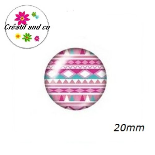 Cabochon à motif 20mm