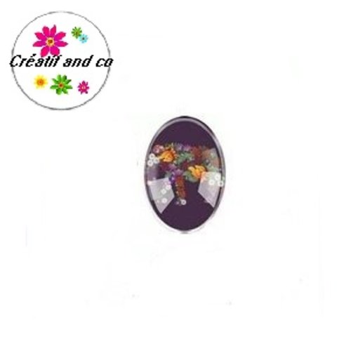 X2 cabochons ovales 18x25mm
