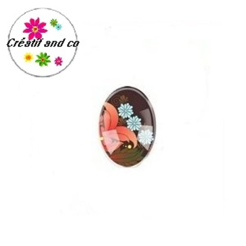 X2 cabochons ovales 18x25mm