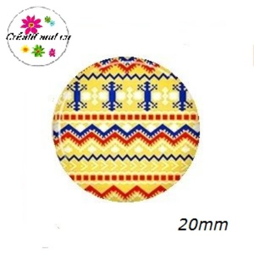 Cabochon à motif 20mm