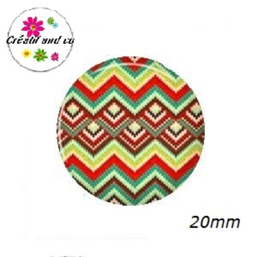 Cabochon à motif 20mm