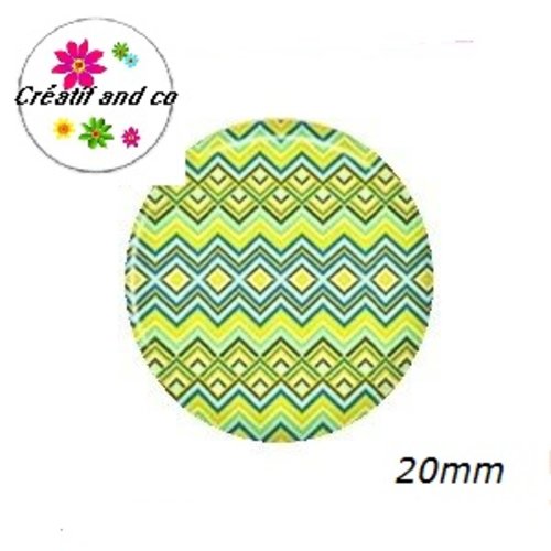 Cabochon à motif 20mm