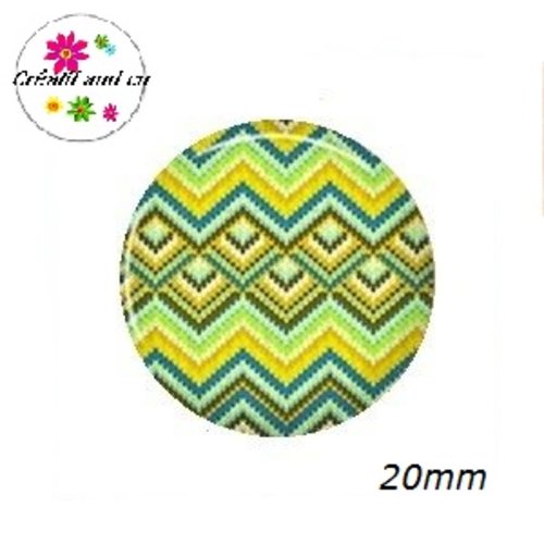 Cabochon à motif 20mm