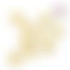 Breloque petit chat jaune émail 13mm