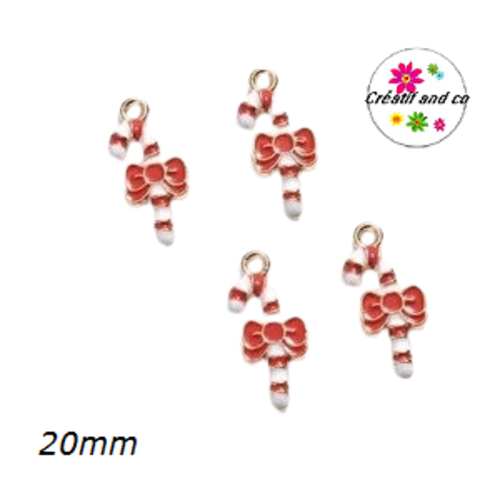 Breloque sucre d'orge émail