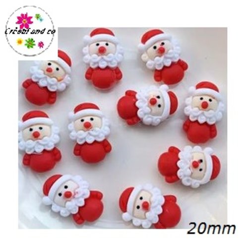Cabochon à coller père noël 20mm