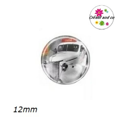 X2 cabochons camion 12mm