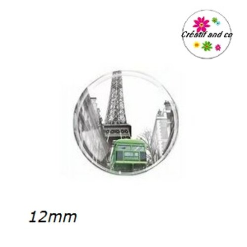 X2 cabochons voiture verte 12mm