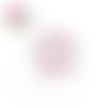 Perle fleur de prunier rose acrylique transparente 20mm