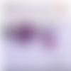 Breloque estampe lutin mauve 24mm