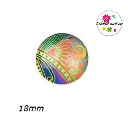 Cabochon à motif 18mm