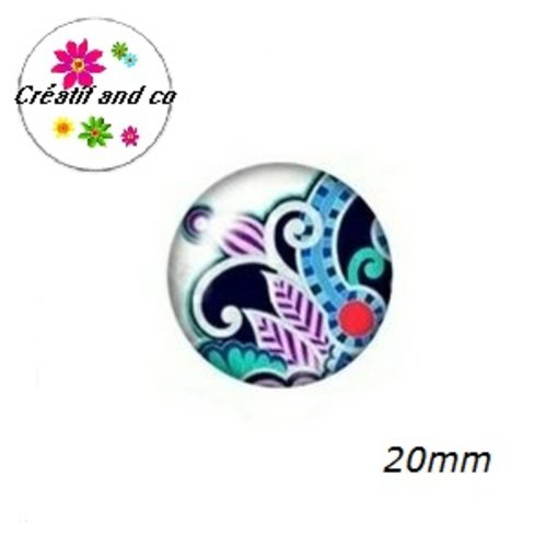 Cabochon à motif 20mm