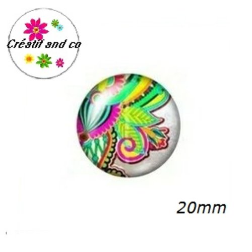 Cabochon à motif 20mm