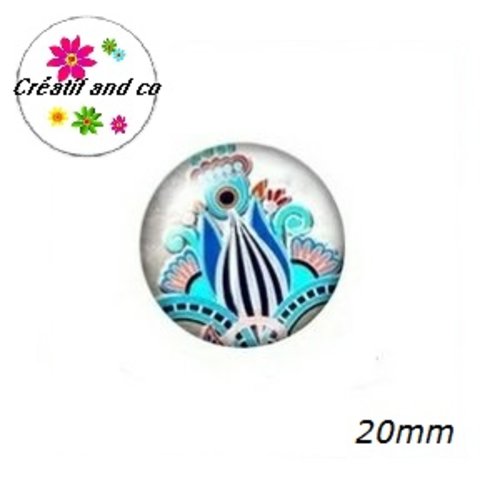 Cabochon à motif 20mm